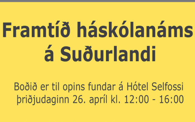 Framtíð háskólanáms á Suðurlandi