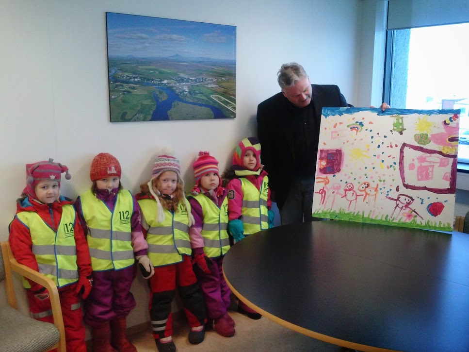 Góðir gestir komu í heimsókn