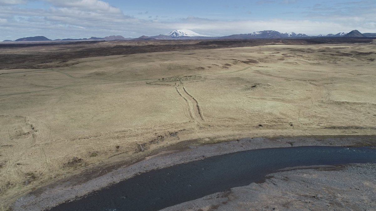 Eyðibýlið Árbær á Rangárvöllum. Mynd: Rangárvellir eyðibýli.
