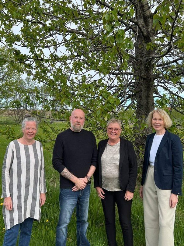 Frá vinstri: Þórdís Ingólfsdóttir, Jónas Bergmann Magnússon, Sigrún Benediktsdóttir og Ragnhildur Ra…