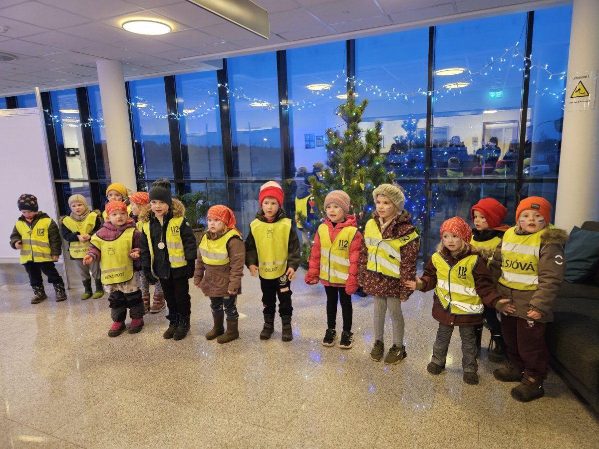 Jólaheimsókn leikskólabarna