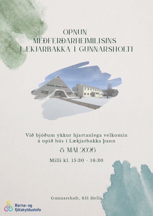 Opið hús á Lækjarbakka 8. maí