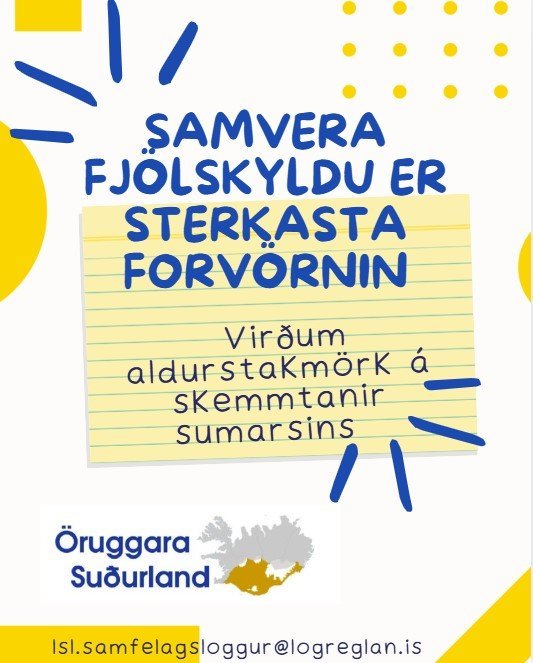 Hvetjum til samveru fjölskyldunnar í sumar