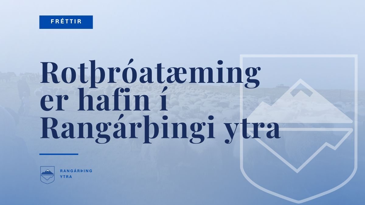 Rotþróatæming 2026 er hafin í Rangárþingi ytra