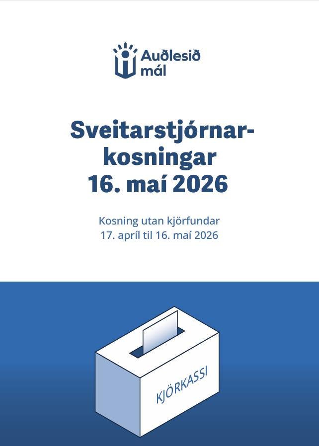 Auðlesinn bæklingur um kosningar