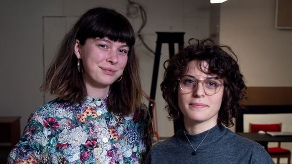 Björk og Julia hjá Jarðgerðarfélaginu leiða tilraunaverkefnið