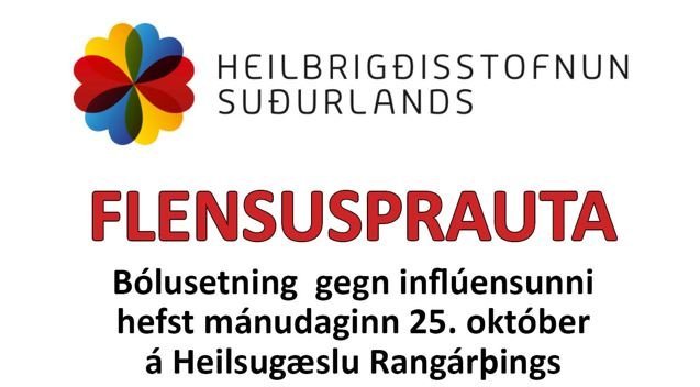 Tilkynning frá HSU - Flensuspruta