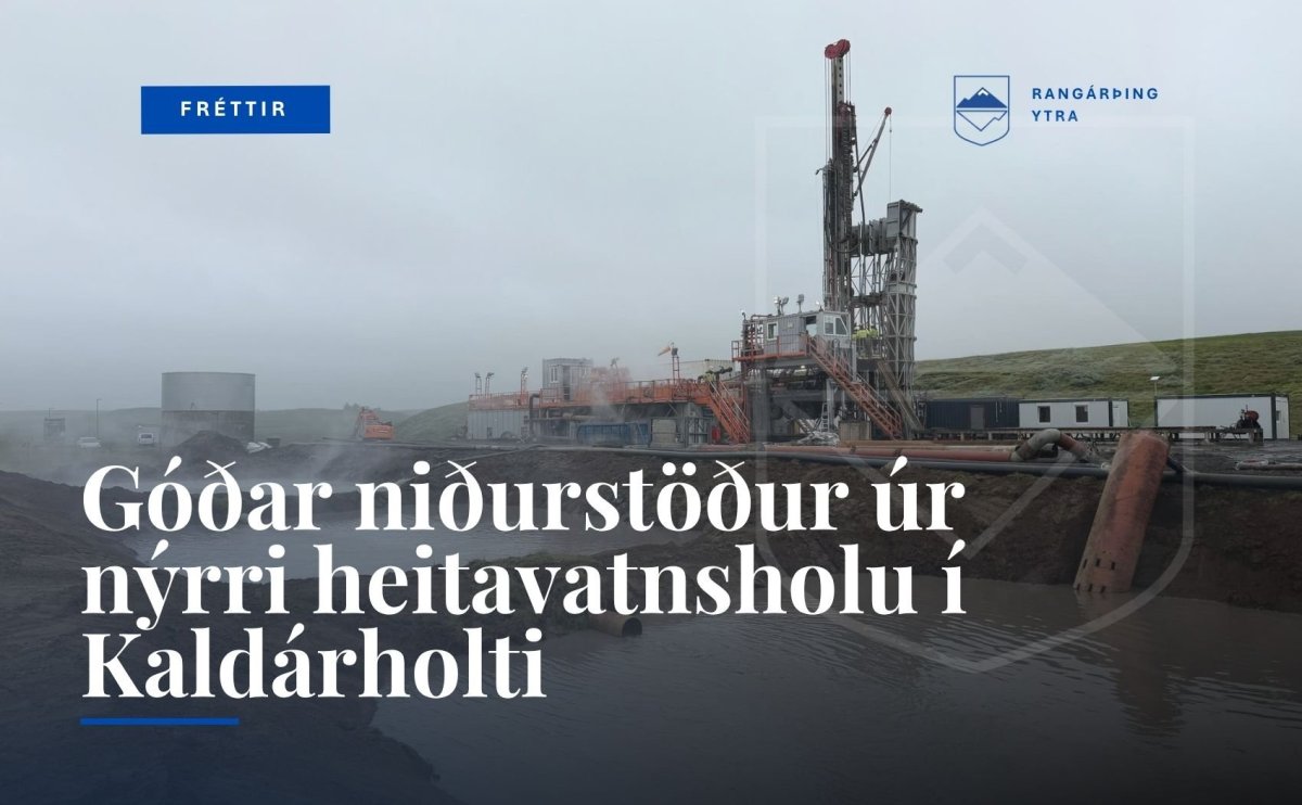 Svarfþrærnar sem gripu borvatnið, kældu það og felldu út bergmulninginn áður en það var endurnýtt í &hellip;