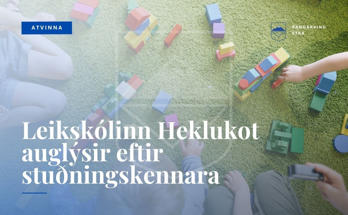 Óskað eftir stuðningskennara við Heklukot