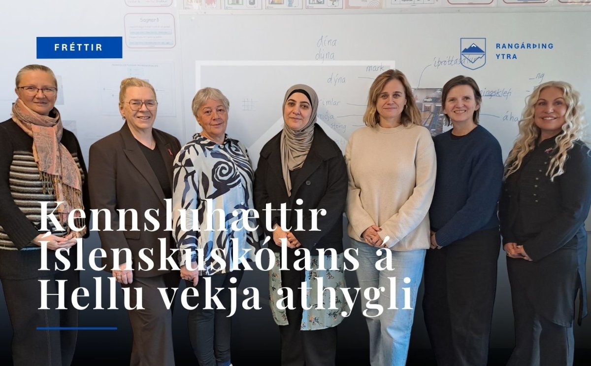 Kennsluhættir Íslenskuskólans á Hellu vekja athygli