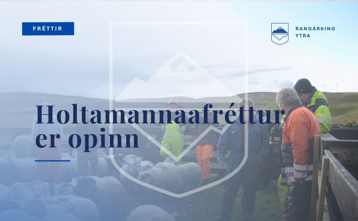 Holtamannaafréttur er opinn