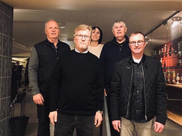 Ný stjórn GHR. Á myndina vantar Guðrúnu gjaldkera og Guðlaug úr varastjórn.