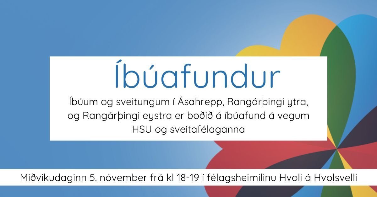 Íbúafundur með HSU 5. nóvember