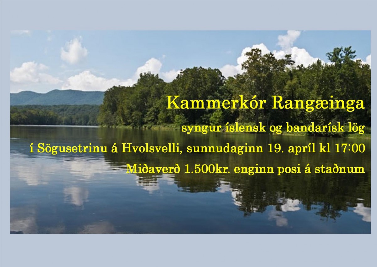 Tónleikar Kammerkórs Rangæinga