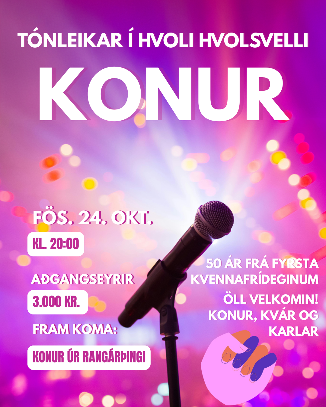 KONUR - tónleikar 24. október