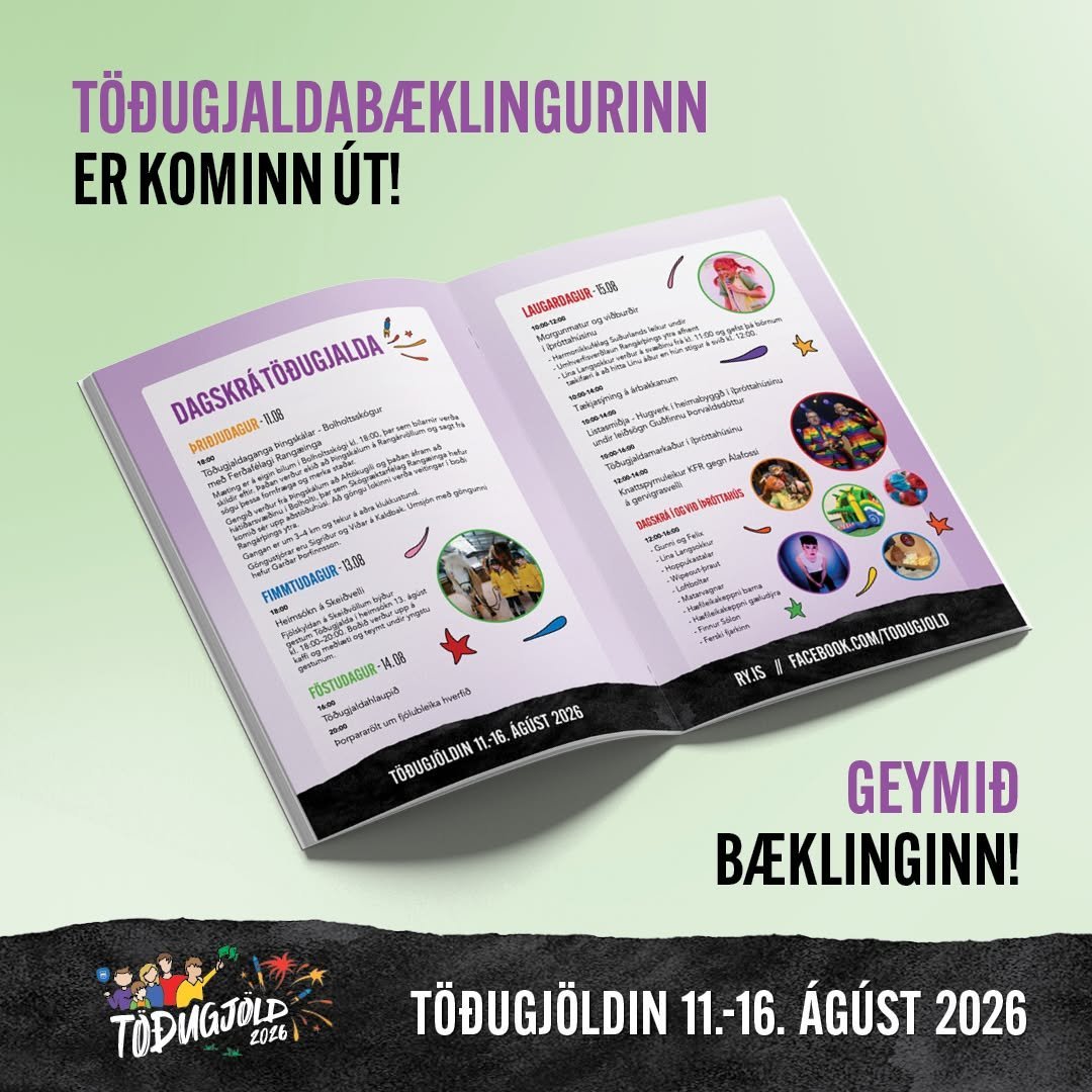 Töðugjaldabæklingurinn er kominn út!