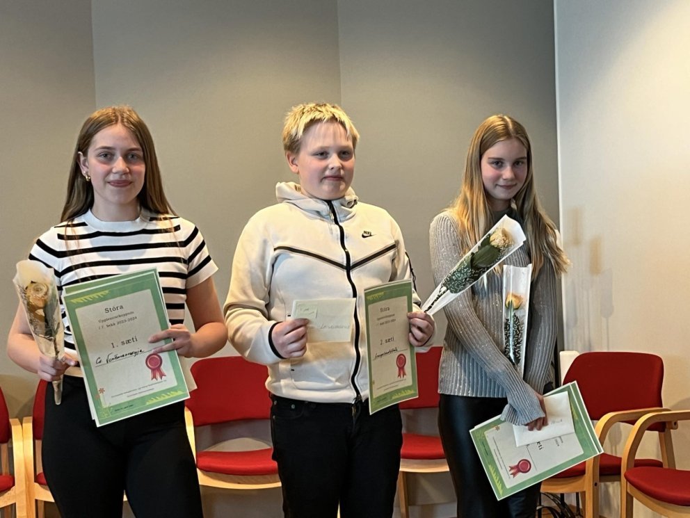 Gott gengi okkar krakka í stóru upplestrarkeppninni