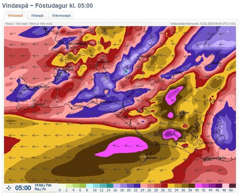 Mynd tekin af www.vedur.is