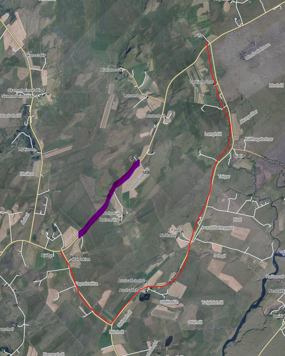 Viðhald á Landvegi frá 9. apríl