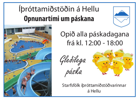 Opnunartími um páskana