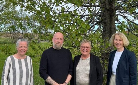 Frá vinstri: Þórdís Ingólfsdóttir, Jónas Bergmann Magnússon, Sigrún Benediktsdóttir og Ragnhildur Ra…