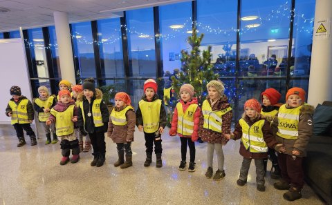 Jólaheimsókn leikskólabarna