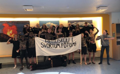 Grunnskólinn Hellu keppir í Skólaheysti