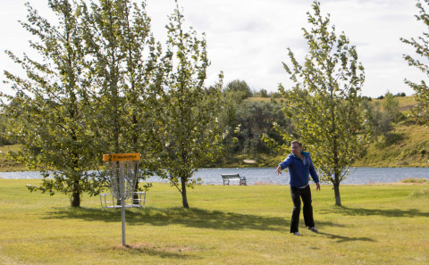 Frisbígolf er nú spilað af miklum eldmóð!