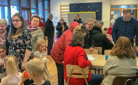 Afa og ömmukaffi hjá Leikskólanum á Laugalandi