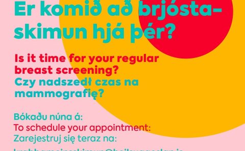 Brjóstaskimun á Hvolsvelli 21.–23. október / 21 - 23 Październik