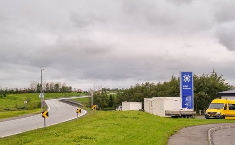 Frá undirbúningi framkvæmda í dag