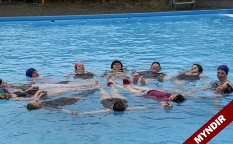 Vatnsleikfiminámskeið að Laugalandi í Holtum