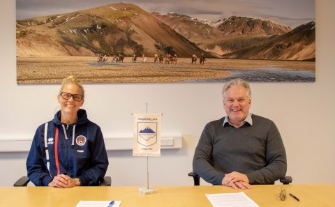 Það voru þau Ágúst Sigurðsson sveitarstjóri Rangárþings ytra og Tinna Erlingsdóttir formaður KFR sem…