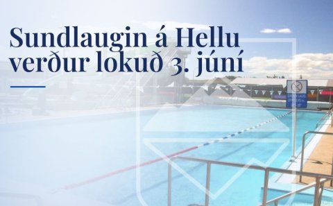 Lokun sundlaugarinnar á Hellu