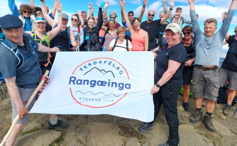 Frá göngu Ferðafélags Rangæinga á Þríhyrning 2022