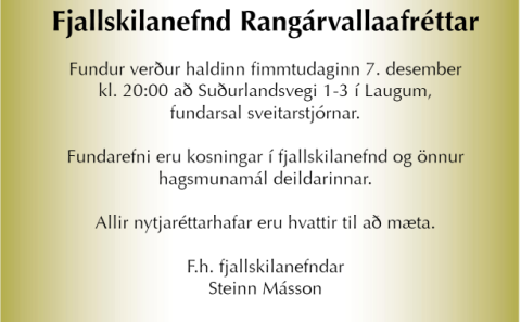 Fjallskilanefnd Rangárvallaafréttar