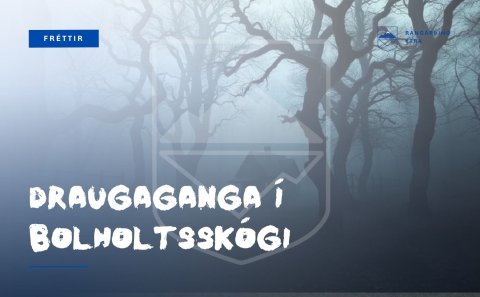 Draugaganga í Bolholtsskógi 1. nóvember