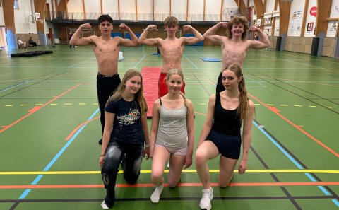 Lið Grunnskólans á Hellu