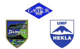 Frjálsíþróttaæfingar á íþróttavellinum á Hellu