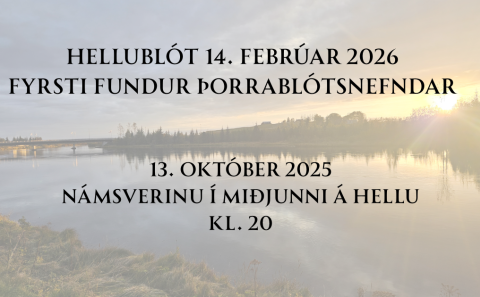 Þorrablót á Hellu 2026 - fyrsti fundur nefndar 13. október
