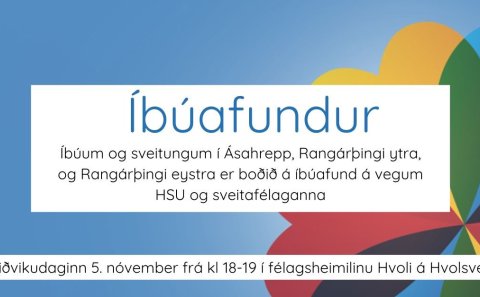 Íbúafundur með HSU 5. nóvember