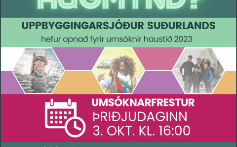 Opnað hefur verið fyrir umsóknir í uppbyggingarsjóð Suðurlands haustið 2023