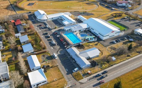 Íþróttamiðstöðin á Hellu.