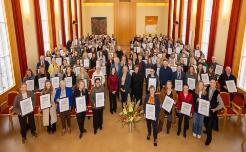 Frá afhendingu viðurkenninga // mynd: Silla Páls