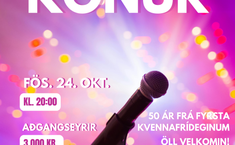 KONUR - tónleikar 24. október