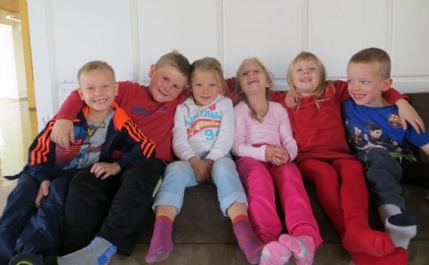 Mikil tilhlökkun í augum nemenda við skólasetninguna á Laugalandi