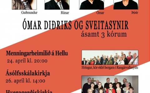 Ómar Diðriks og Sveitasynir undirbúa Kynslóðabrúna.
