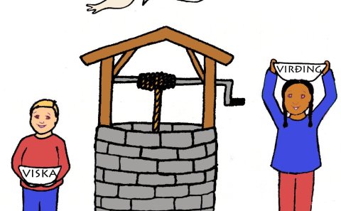 Læsishvetjandi umhverfi í leikskólanum á Laugalandi