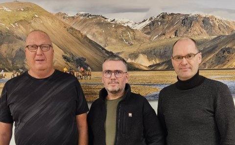 Har. Birgir Haraldsson skipulagsfulltrúi, Stefán Short byggingafulltrúi og Jón G. Valgeirsson sveita…