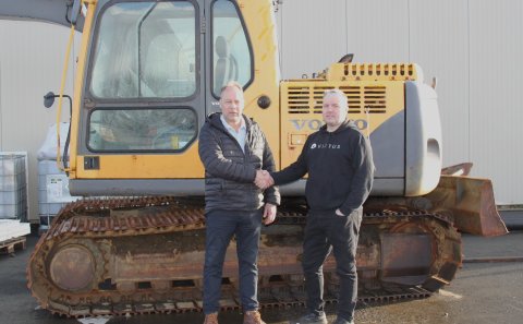 Eggert Valur Guðmundsson, stjórnarformaður Sorpstöðvar Rangárvallasýslu bs. og Víðir Reyr Þórsson, n…